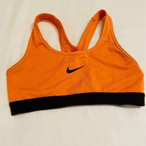 NIKE Dri-Fit Fluorescent Orange Sports Bra